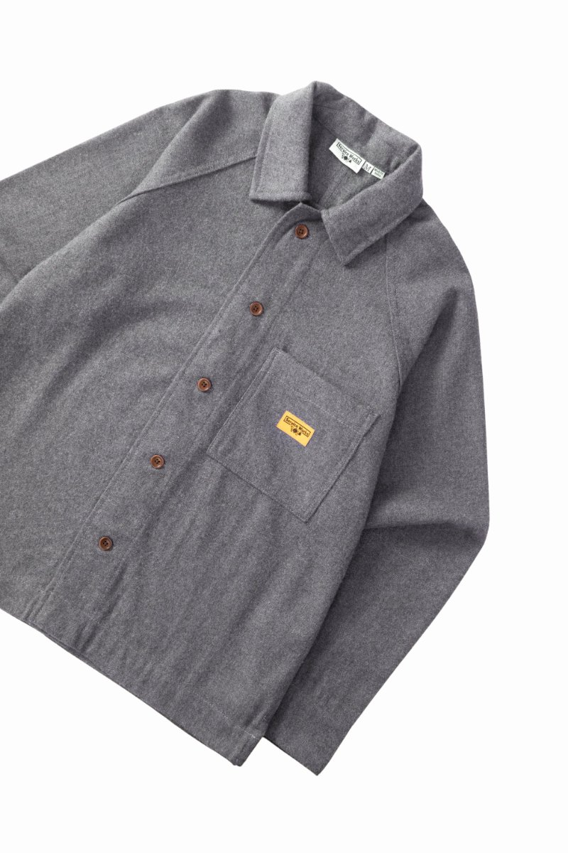 SERVICE WORKS FLANNEL FOH OVERSHIRT Charcoal
