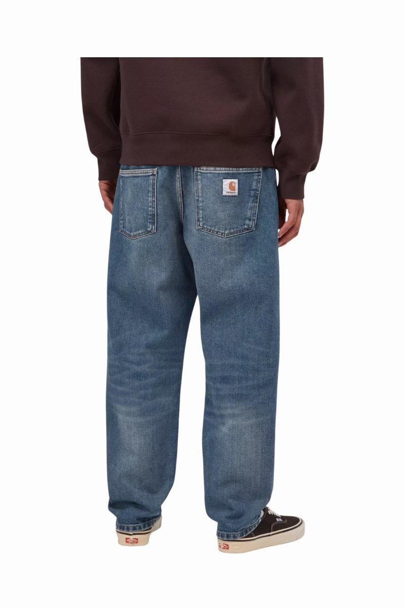 CARHARTT WIP NEWEL PANT Blue Dark Used Wash