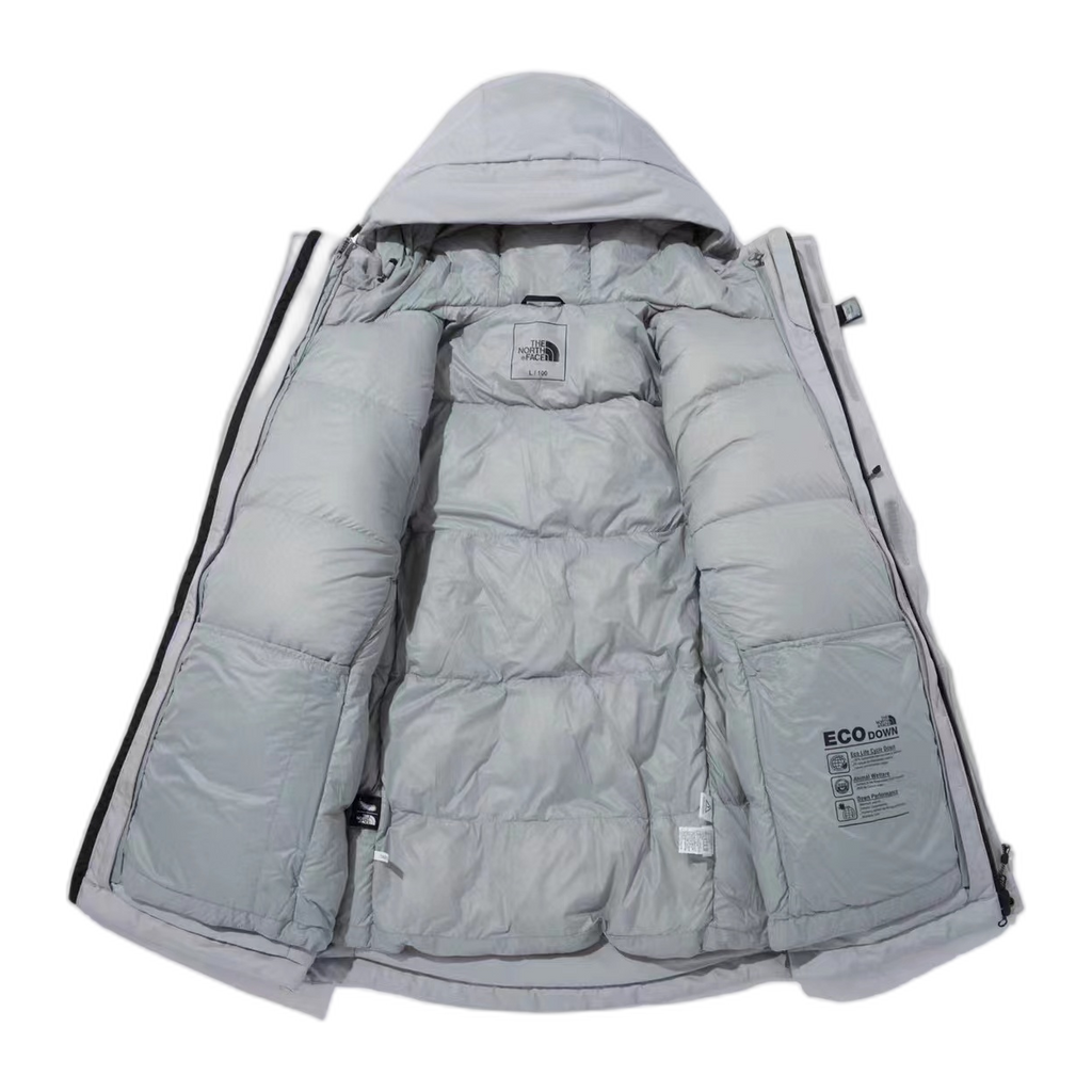 The North Face Himalayan Down Parka | Grey & White | 700-Fill