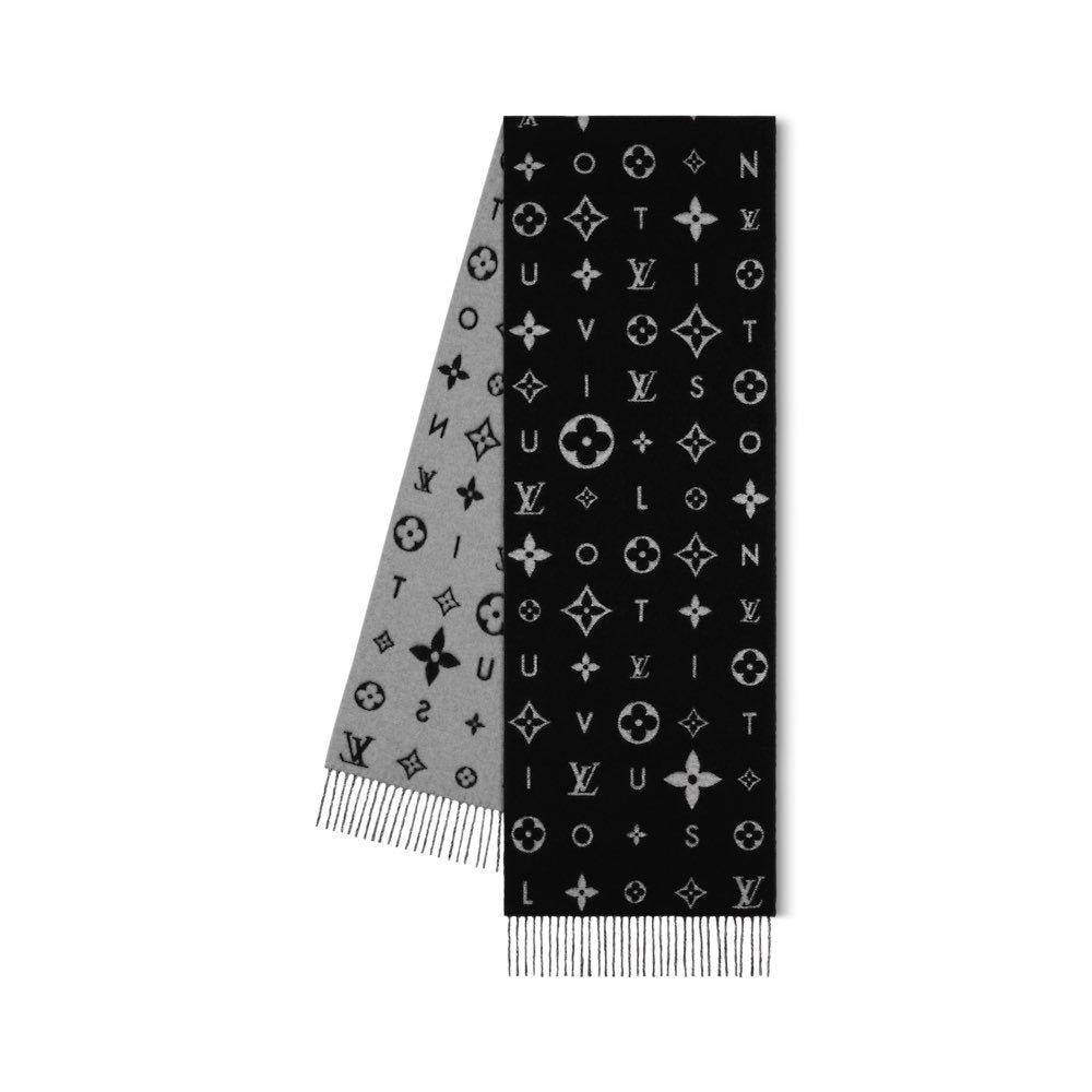 Louis Vuitton Reversible Monogram Fringe Scarf