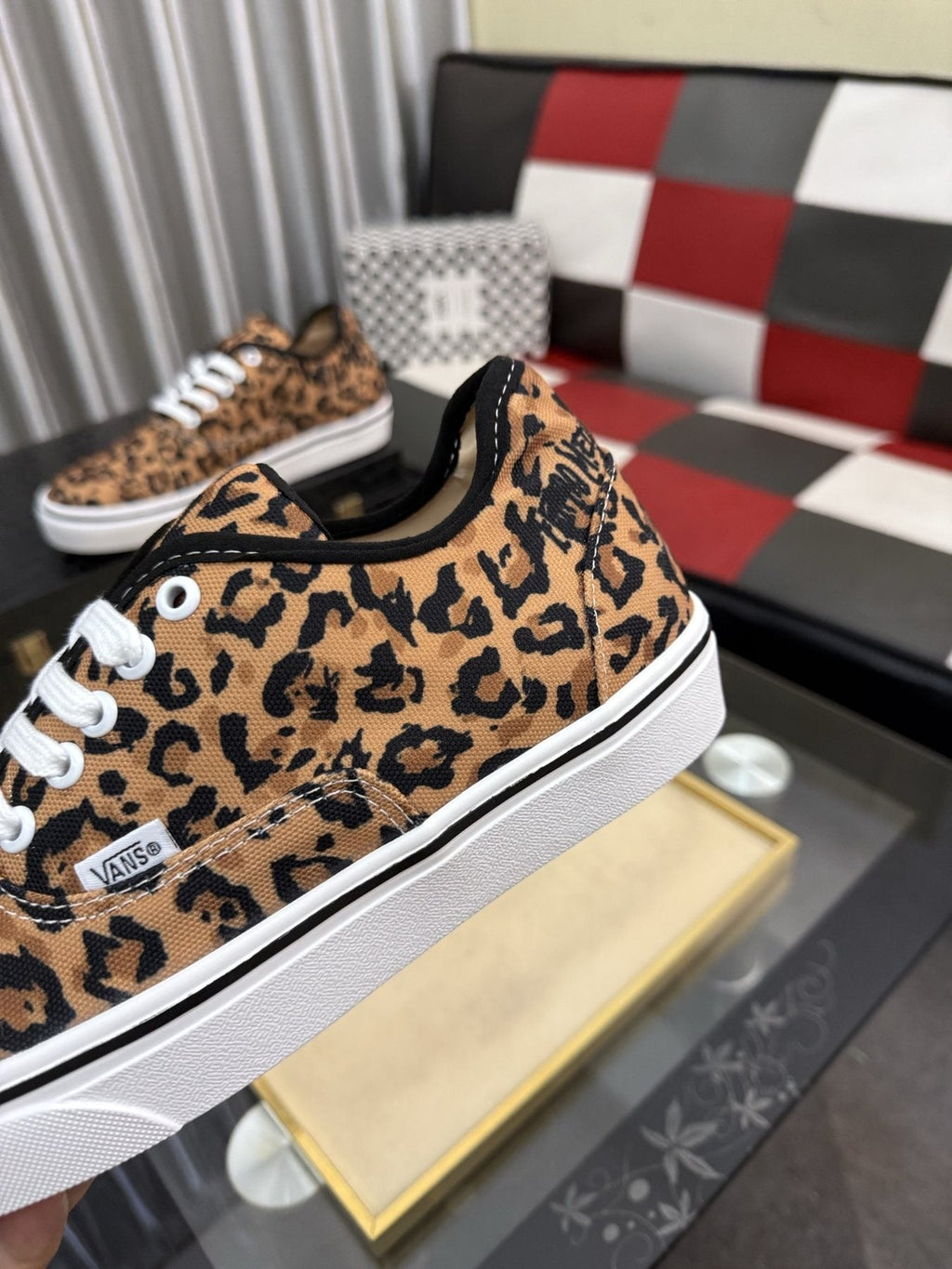 Vans Leopard Print Low-Top Sneakers