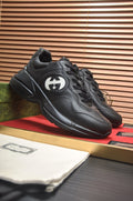 Gucci Black Logo Low-Top Sneakers