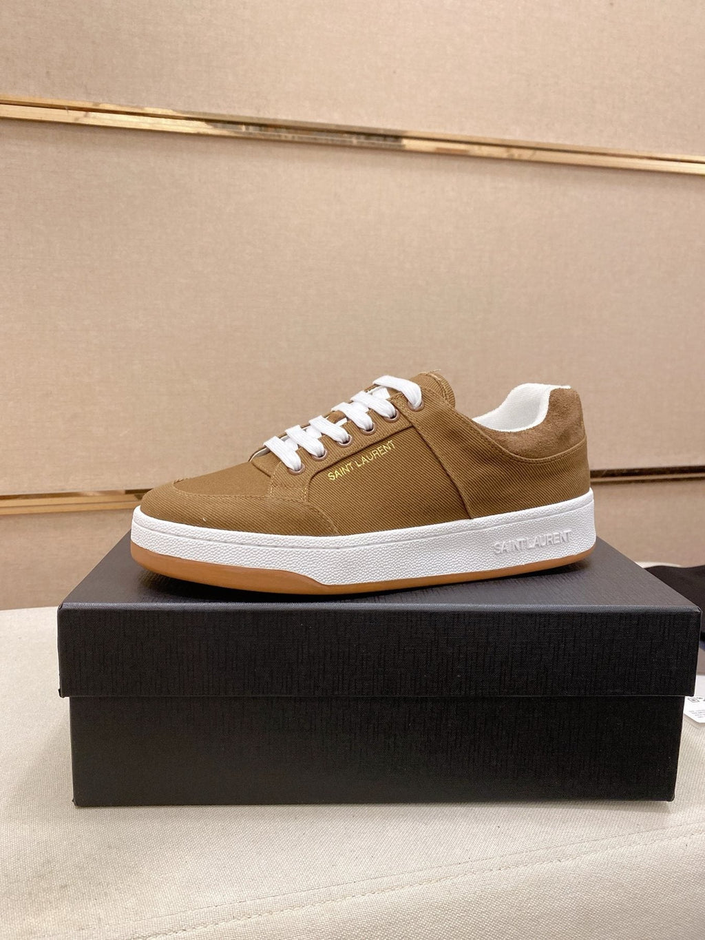 Saint Laurent Perforated Low-Top Sneakers - Padded Collar