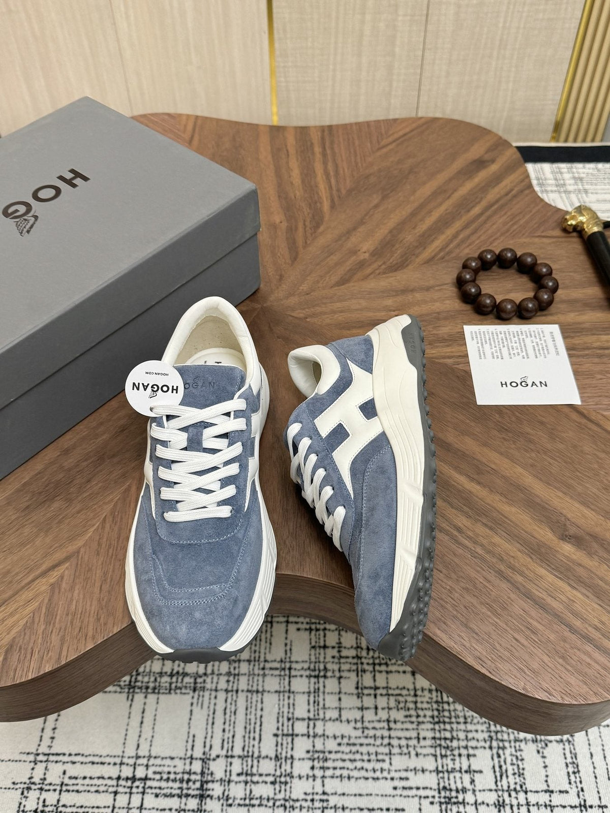 Hogan H-Stripes Platform Sneakers - Leather Lining
