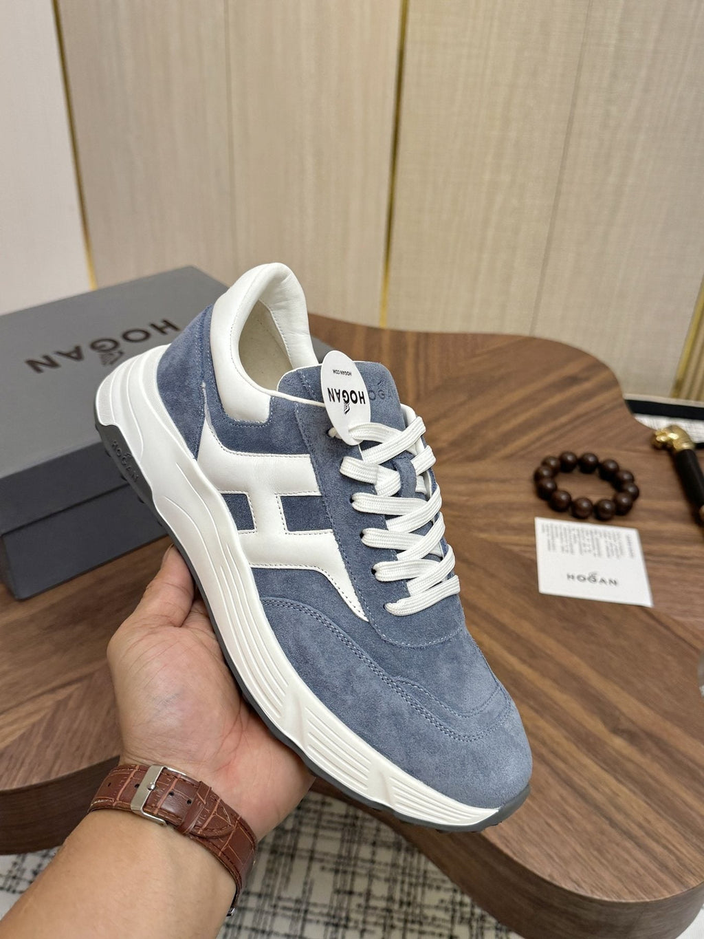Hogan H-Stripes Platform Sneakers - Leather Lining