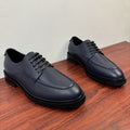 Dolce & Gabbana Men's Grained Leather Derby Shoes