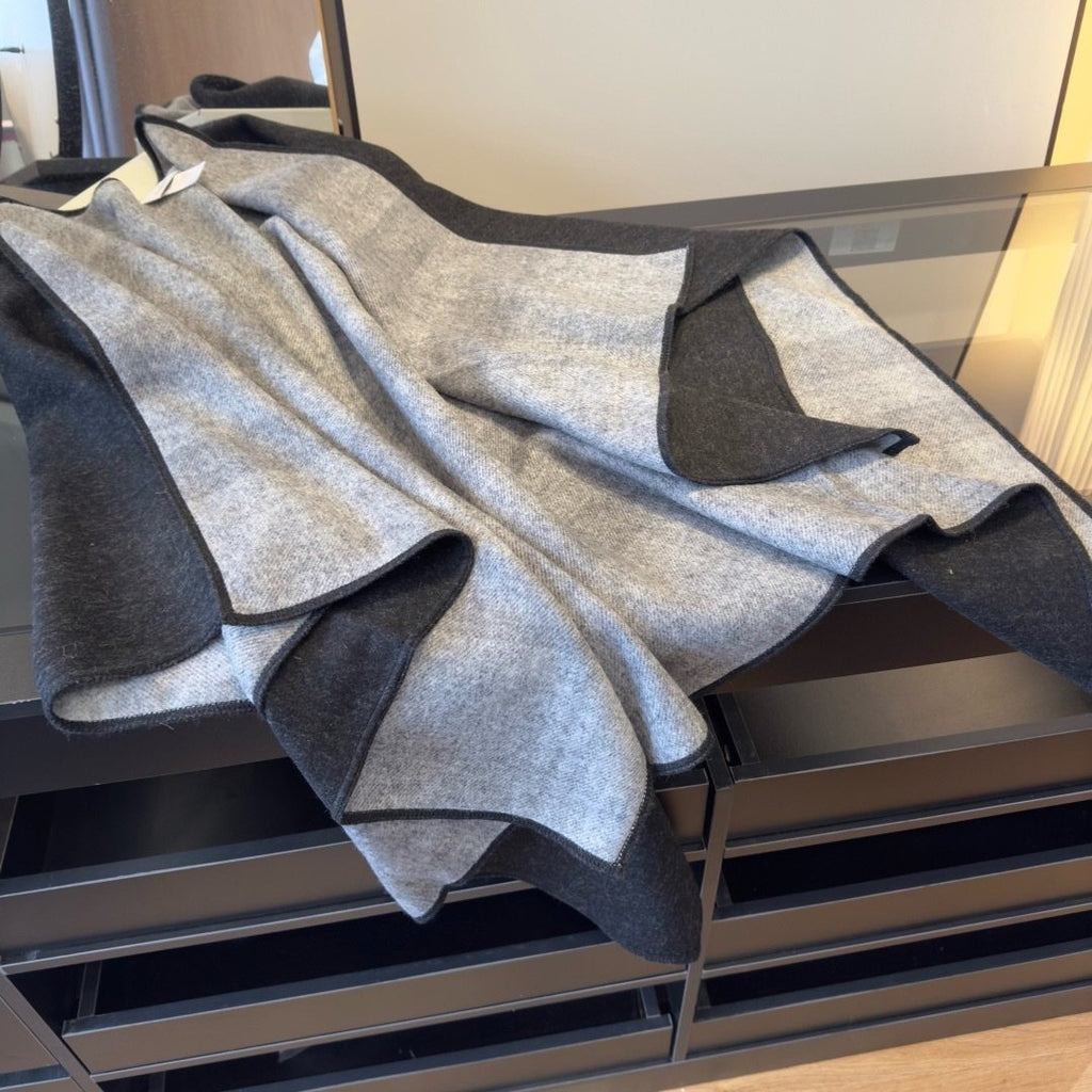 Burberry Reversible Plaid Cape Shawl
