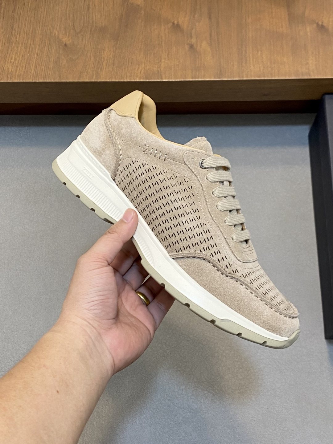Zilli Men's Textured Lace-Up Sneakers