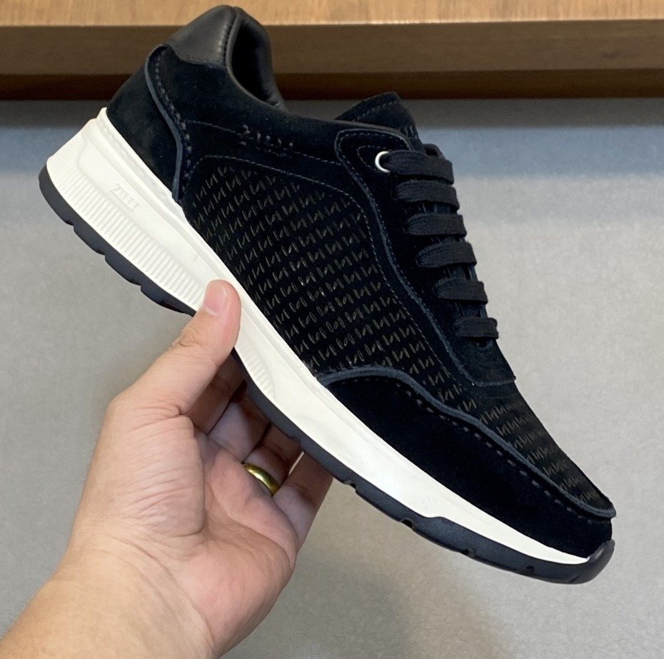 Zilli Men's Textured Lace-Up Sneakers