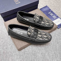 Dior Men's Patterned Strap Loafers