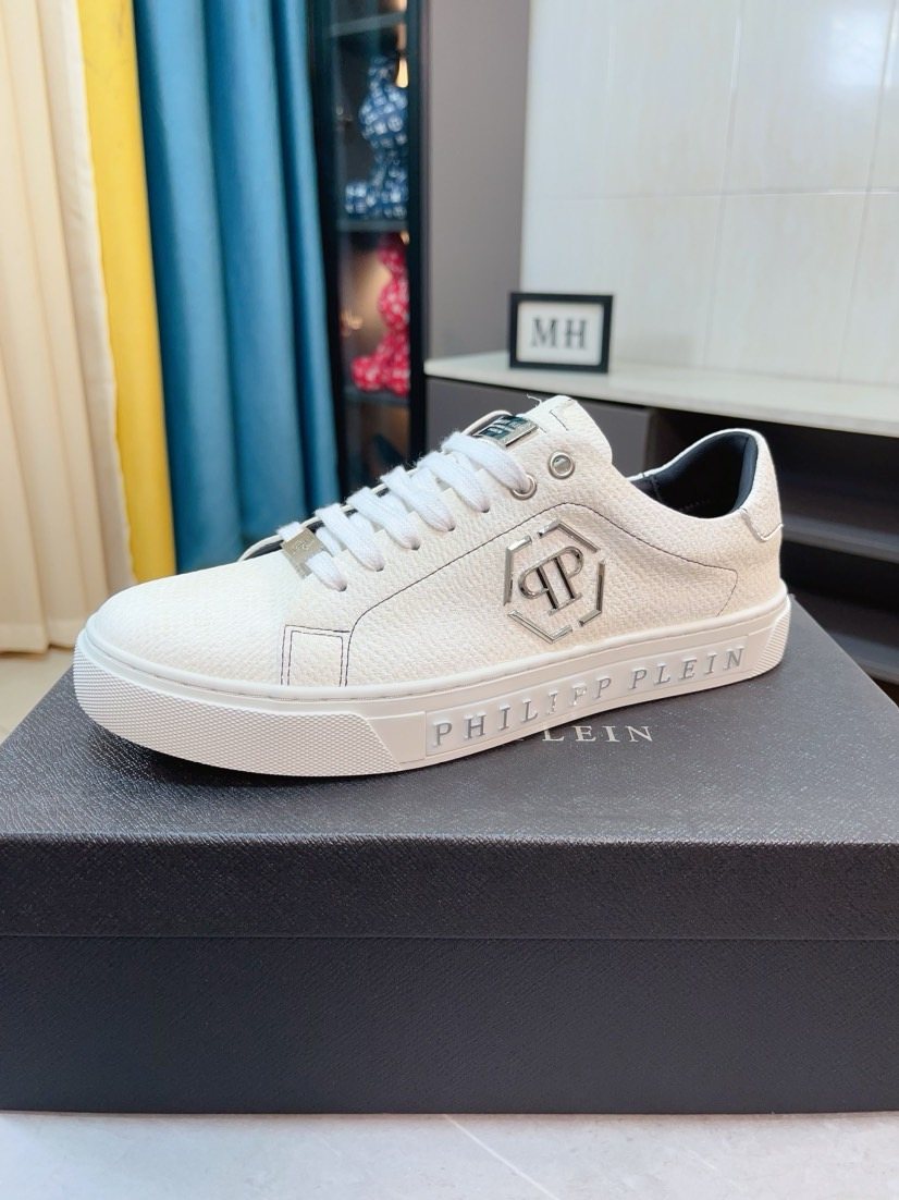 Philipp Plein Textured Low-Top Sneakers