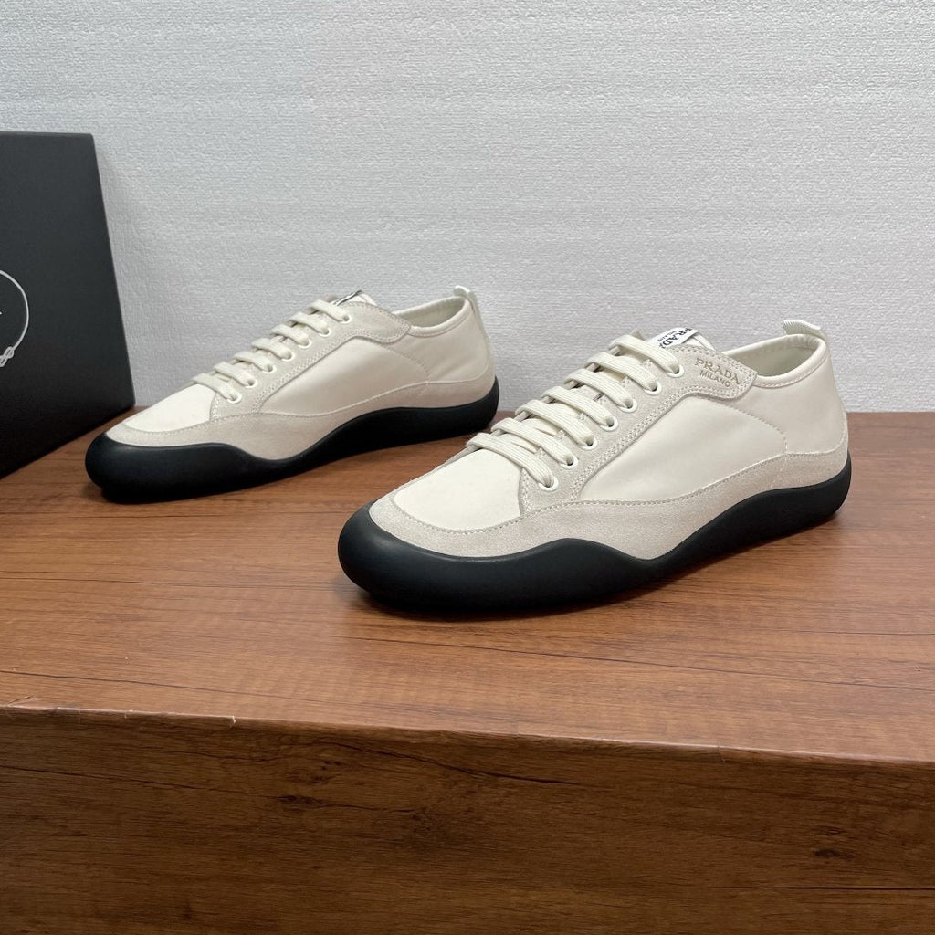 Prada Men's Speedrock Nylon and Suede Sneakers