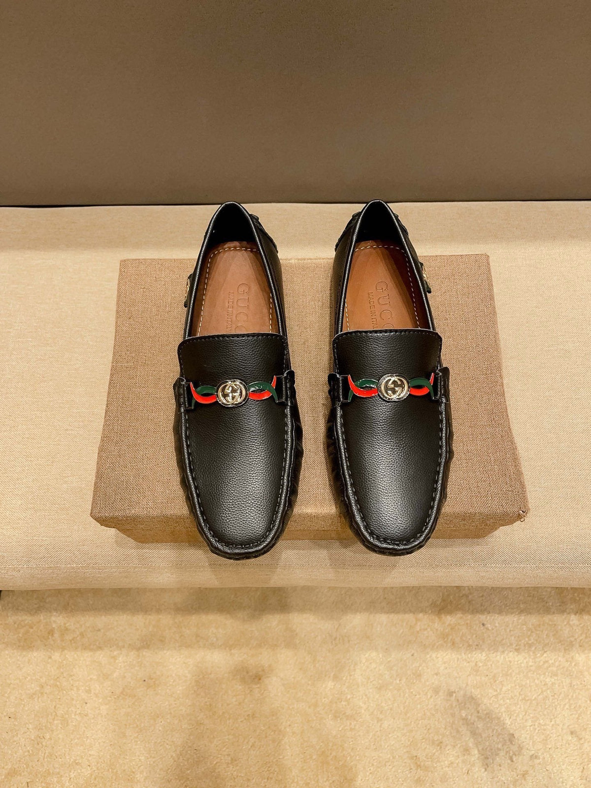 Gucci Web-Accent Driving Loafers