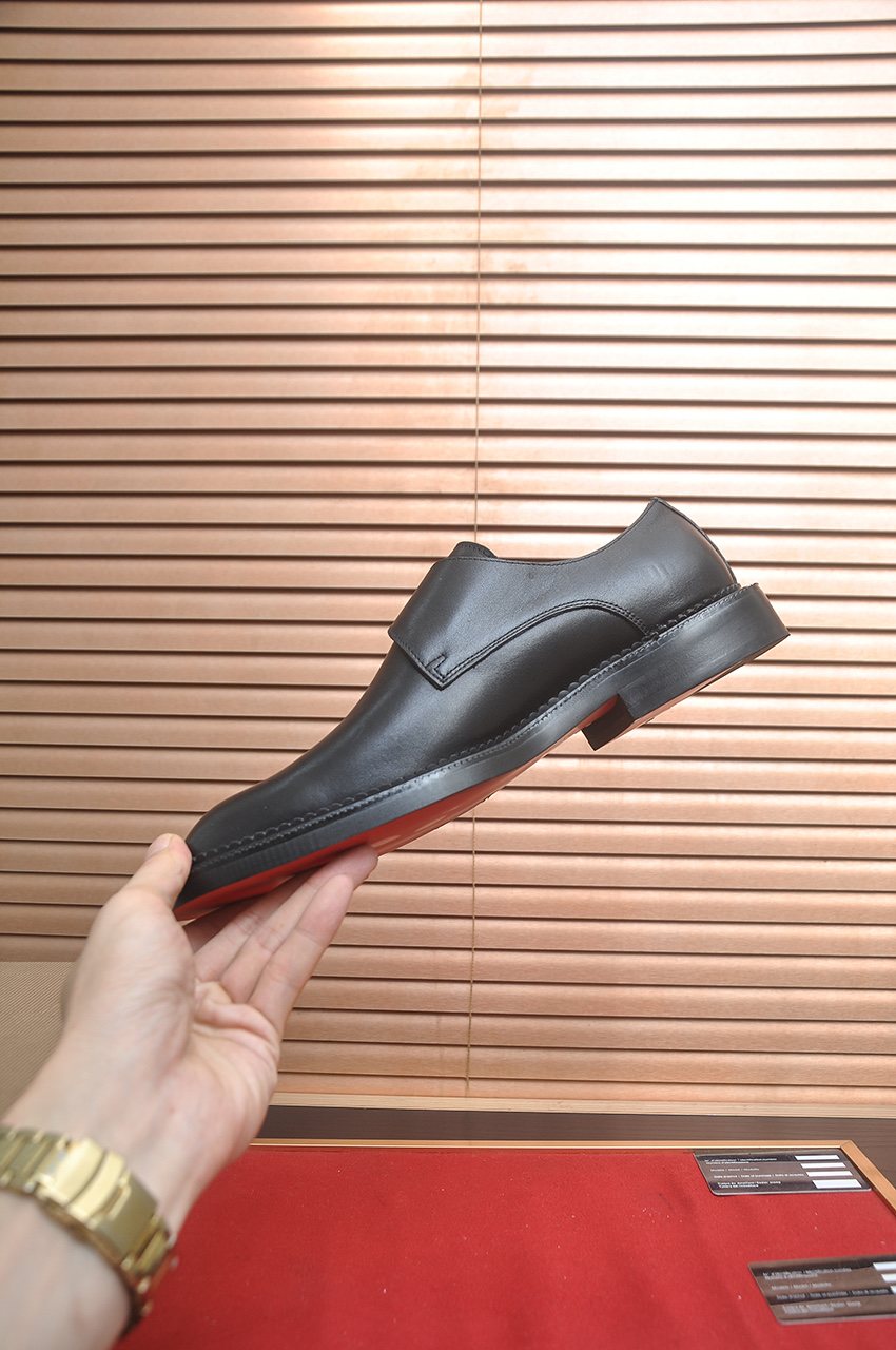 Christian Louboutin Black Monk Strap Dress Shoes
