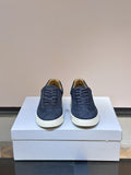 Brunello Cucinelli Men's Low-Top Sneakers - White Rubber Sole