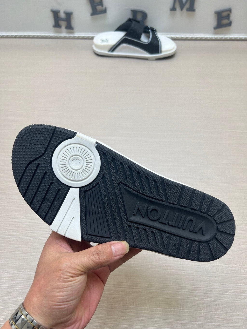 Louis Vuitton Double-Buckle Slide Sandals