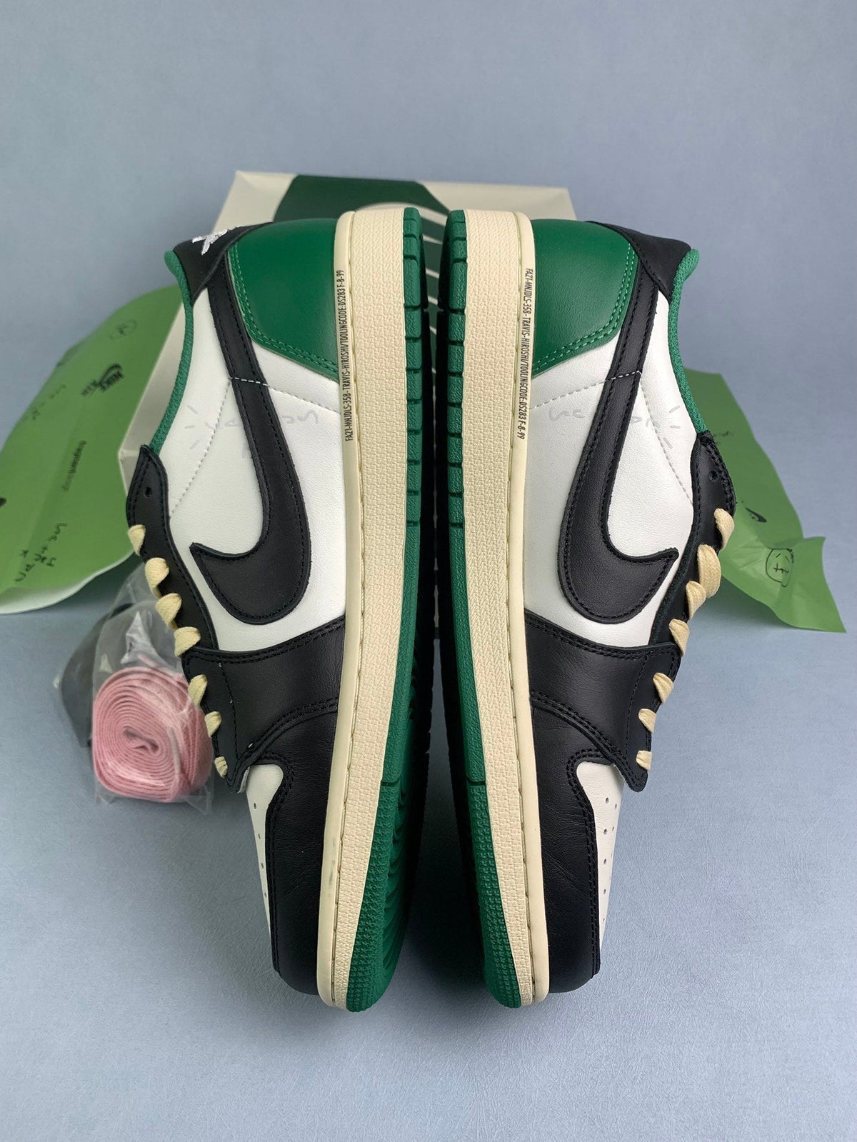 Air Jordan 1 Low Black/Green Unisex Sneakers DM7866-128